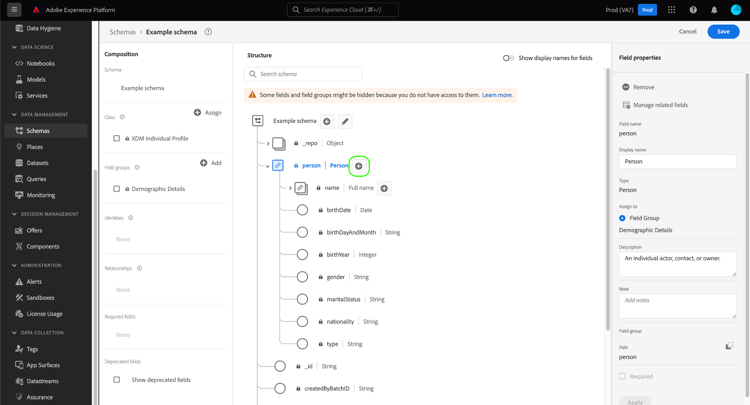 Add field to standard object